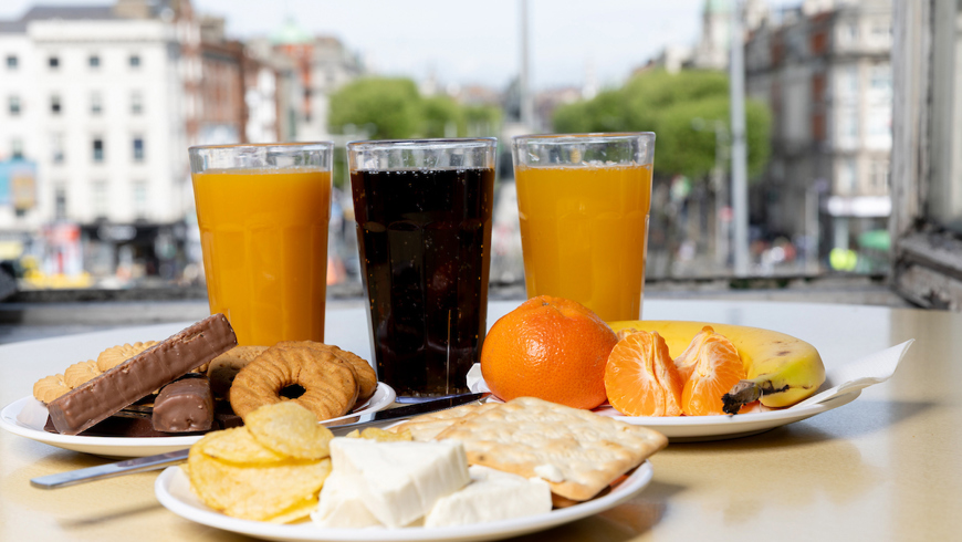 refreshments after donating blood