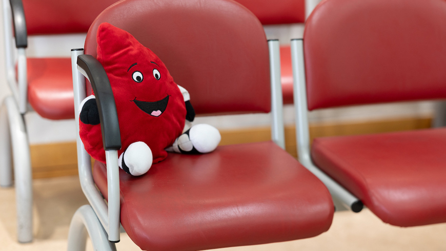 waiting area blood donation clinic