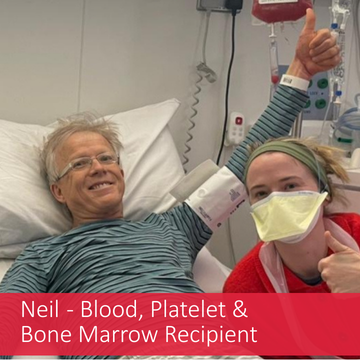 Neil T Blood Platelet and bone marrow recipient