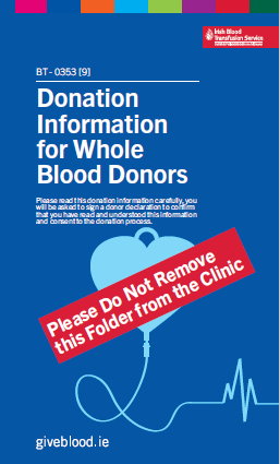 Donation Information for Whole Blood Donors